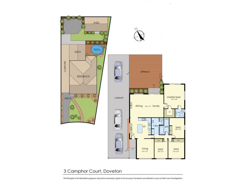 3 Camphor Court, Doveton VIC 3177 Floorplan