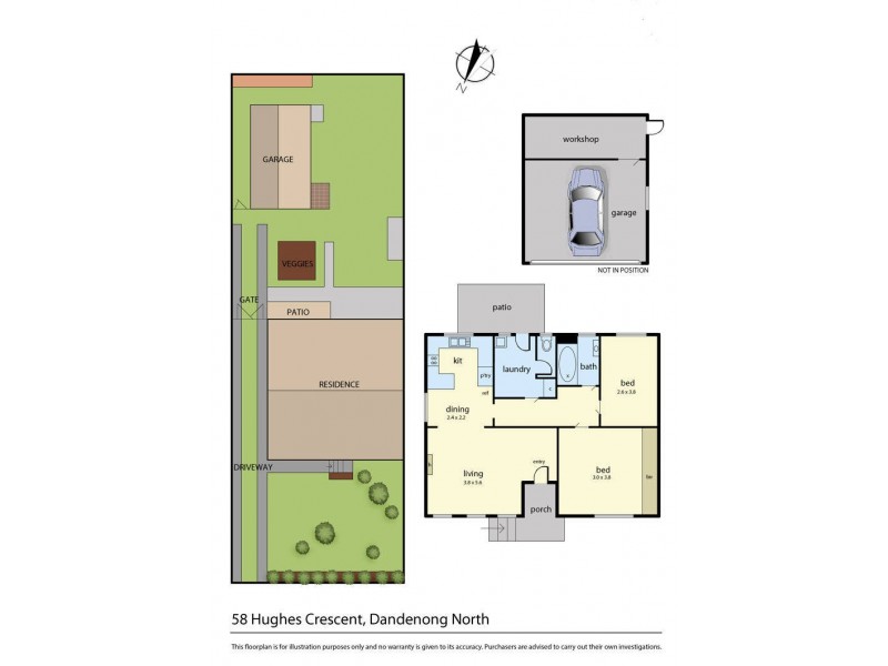 58 Hughes Crescent, Dandenong North VIC 3175 Floorplan