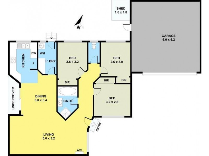 2/93 Frawley Road, Hallam VIC 3803 Floorplan