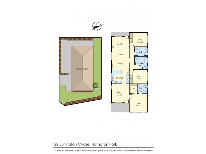 22 Burlington Chase, Hampton Park VIC 3976 Floorplan