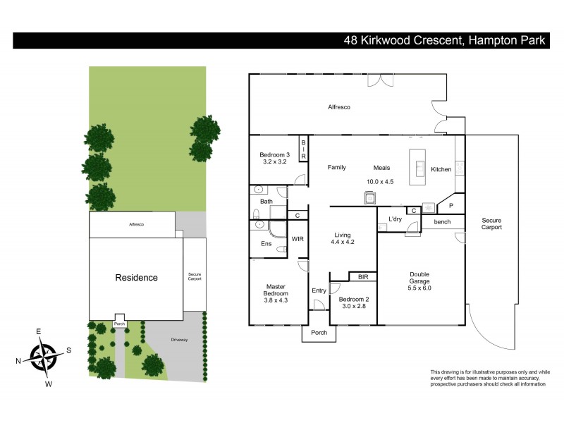 48 Kirkwood Crescent, Hampton Park VIC 3976 Floorplan