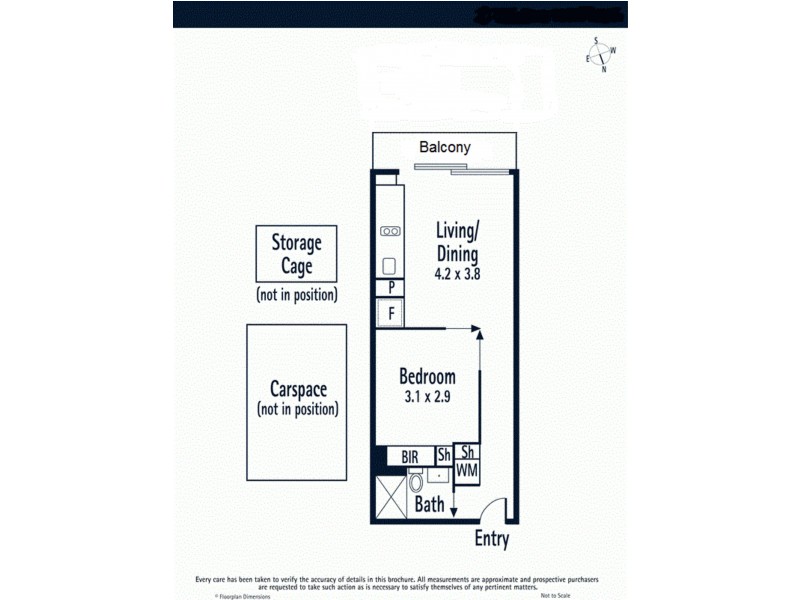 304/3 Clara Street, South Yarra VIC 3141 Floorplan
