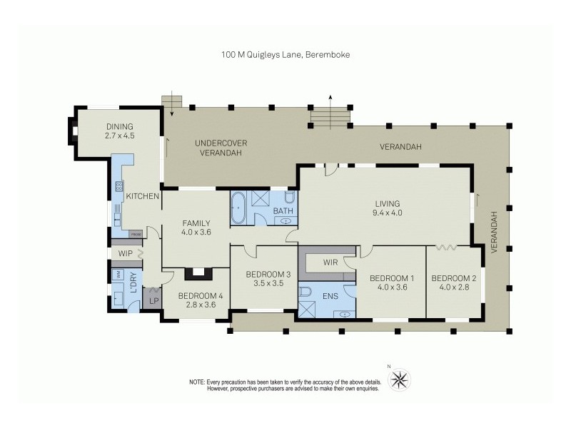 100 M Quigleys Lane, Beremboke VIC 3342 Floorplan