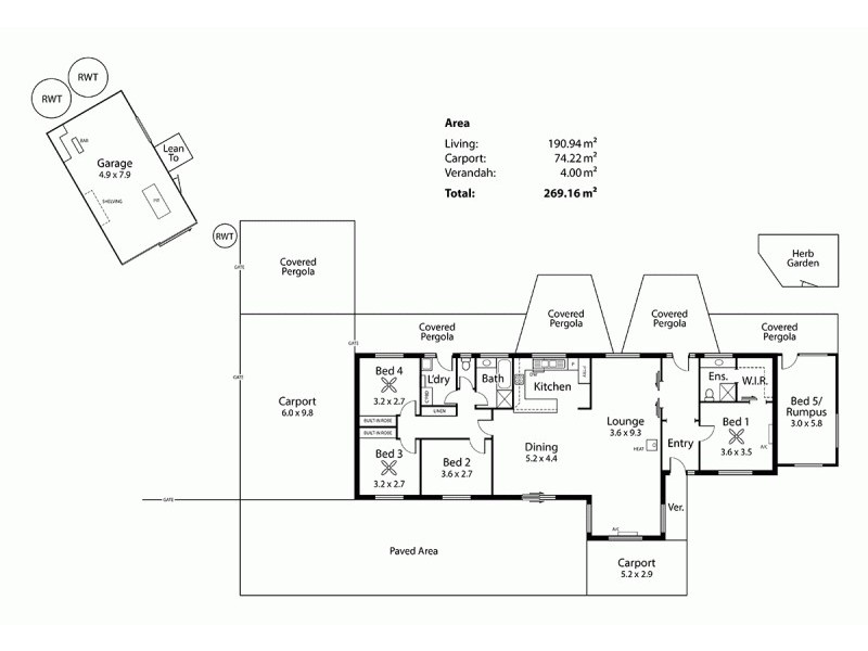 29 Young Road, Kanmantoo SA 5252 Floorplan