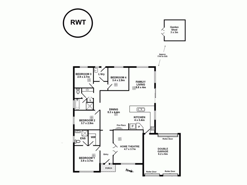 27 Nursery Road, Kanmantoo SA 5252 Floorplan