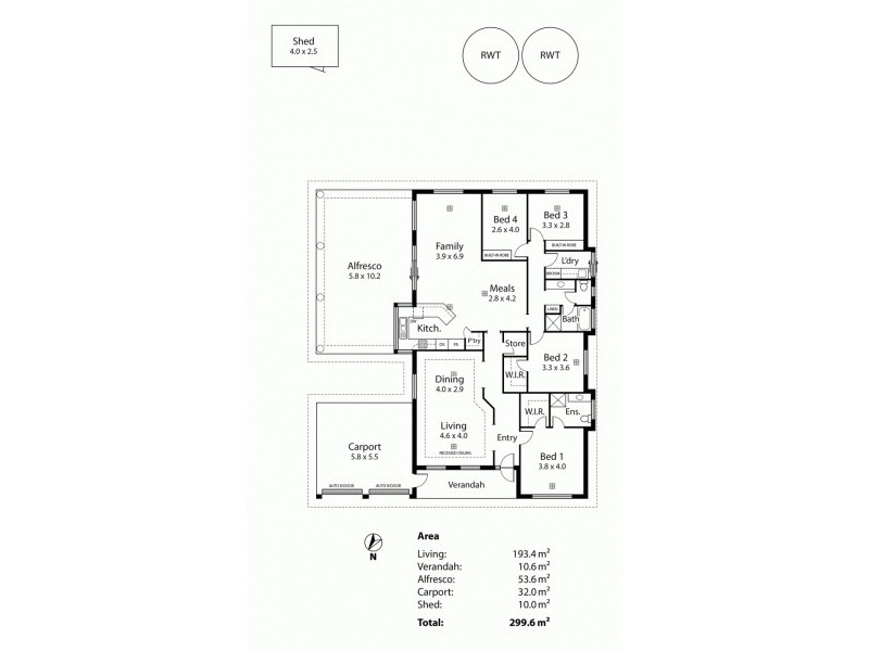 14 Fairweather Drive, Strathalbyn SA 5255 Floorplan