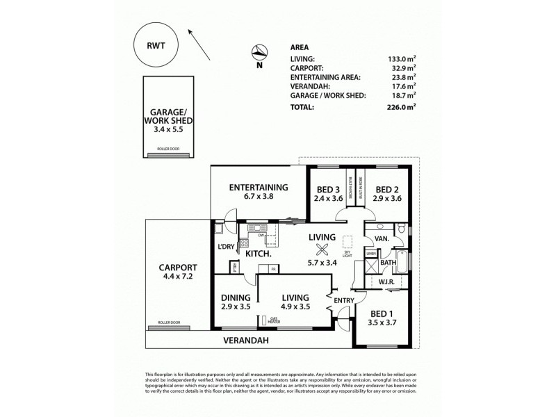 17 Berry Smith Drive, Strathalbyn SA 5255 Floorplan