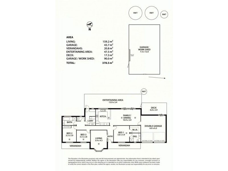 203 Nine Mile Road, Strathalbyn SA 5255 Floorplan