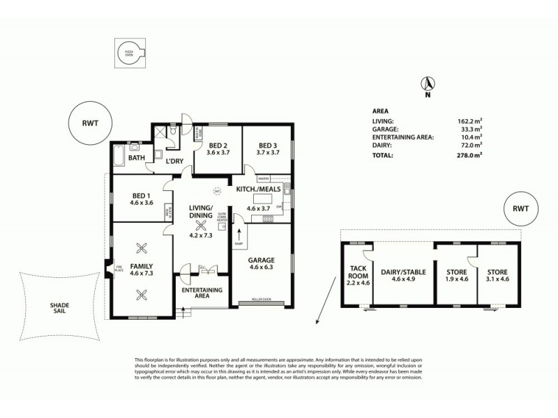203 Watts Road, Brukunga SA 5252 Floorplan