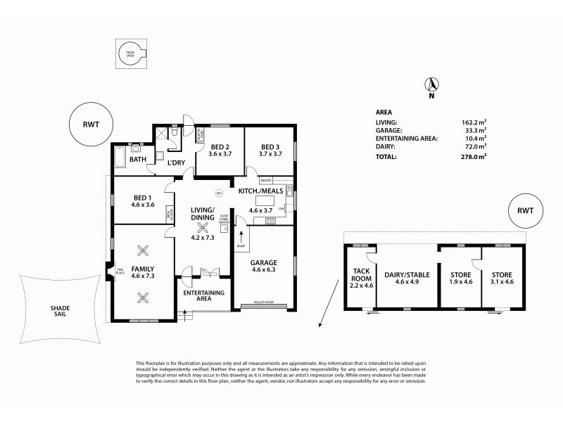 203 Watts Rd, Brukunga SA 5252 Floorplan