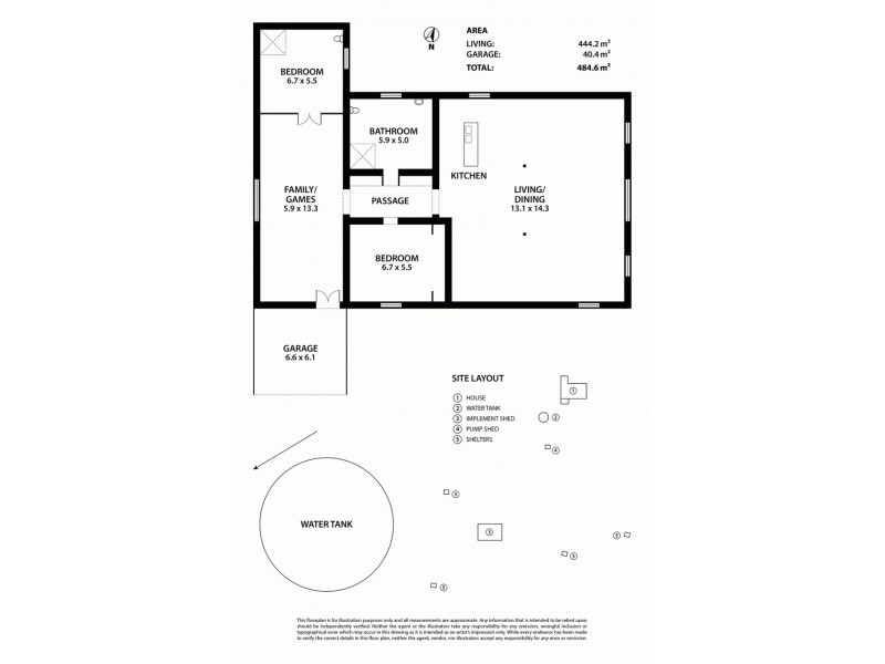 169 Bondleigh Road, Rockleigh SA 5254 Floorplan