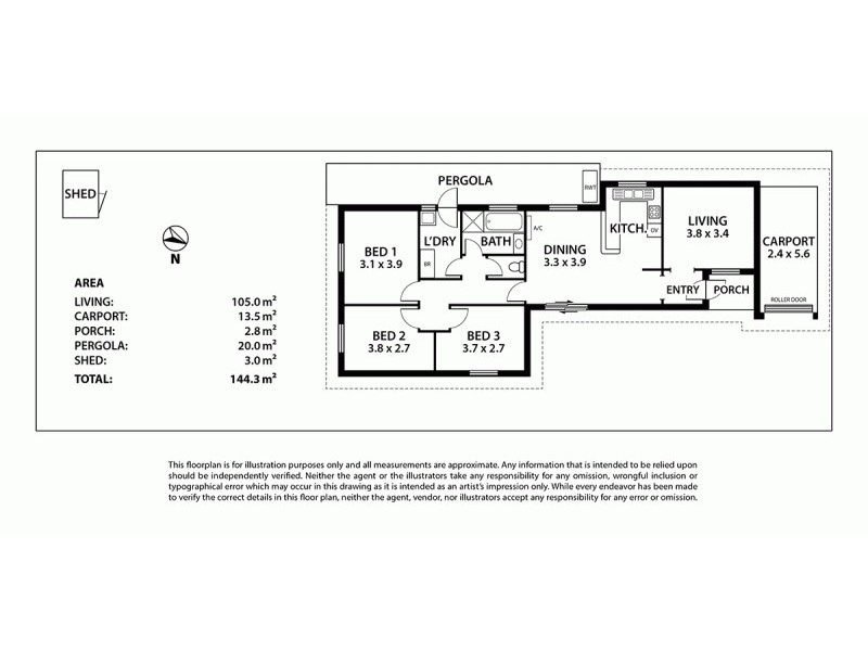 7/21 Parker Avenue, Strathalbyn SA 5255 Floorplan