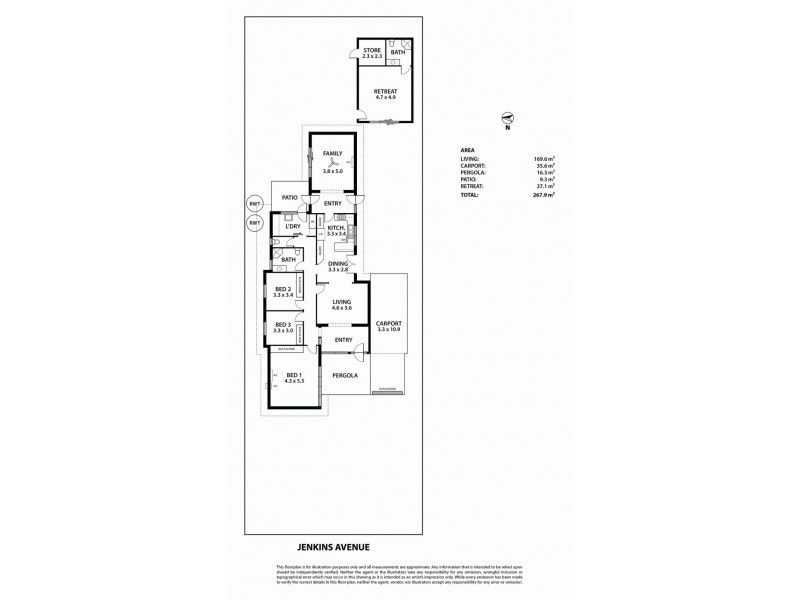 21 Jenkins Avenue, Rostrevor SA 5073 Floorplan