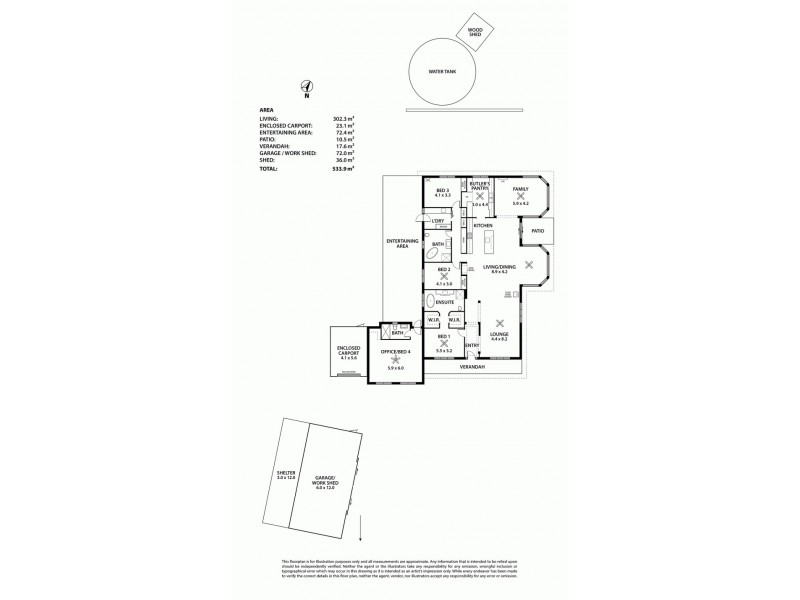 329 Lobethal Road, Ashton SA 5137 Floorplan