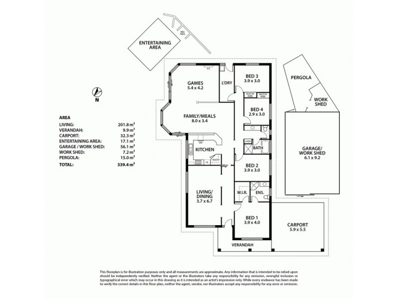 7 Light Place, Mount Compass SA 5210 Floorplan