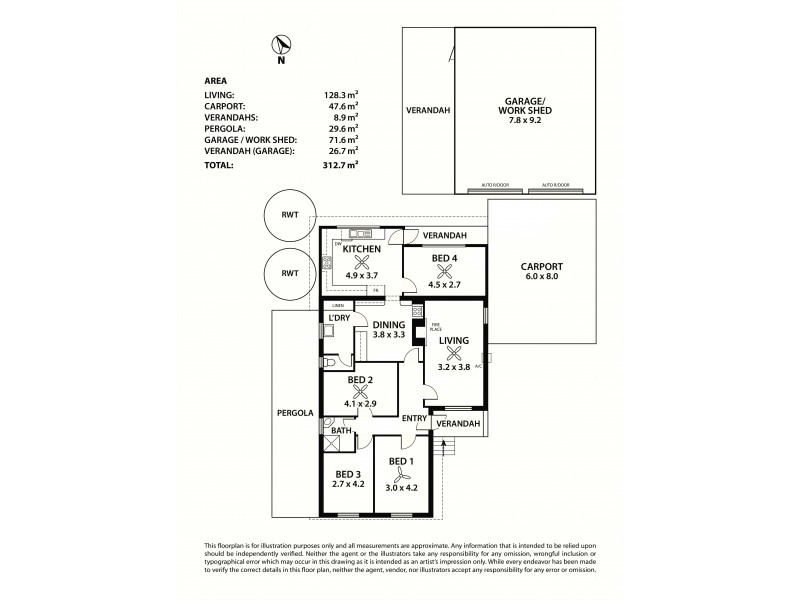 4 Dunbarton Road, Strathalbyn SA 5255 Floorplan
