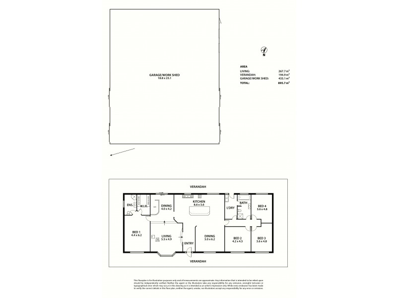 317 Nine Mile Road, Ashville SA 5259 Floorplan