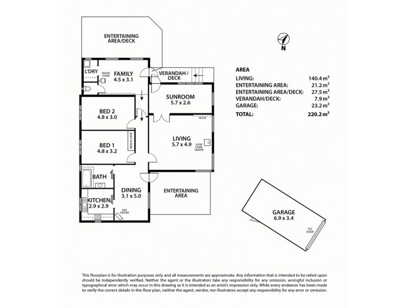 184 Gum Flat Road, Carey Gully SA 5144 Floorplan