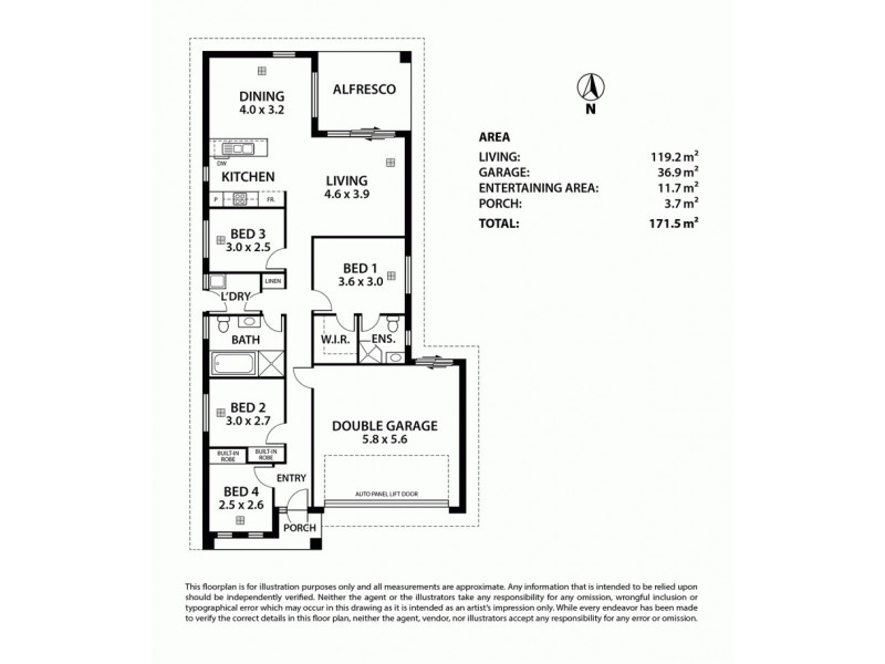 23 Miranda Place, Seaford Meadows SA 5169 Floorplan