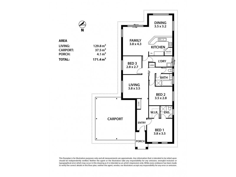 3 St Andrews Drive, Strathalbyn SA 5255 Floorplan