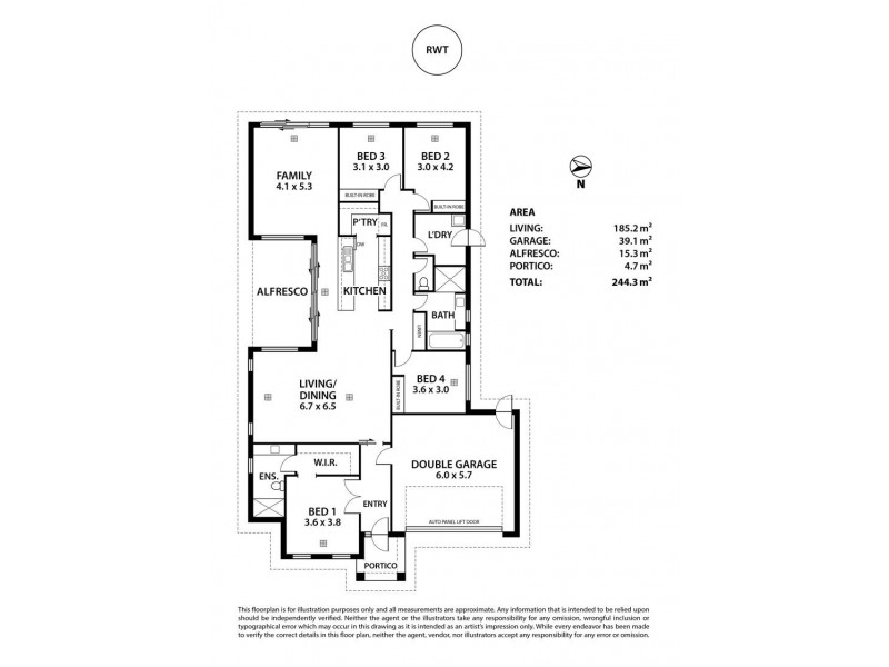 1 Cower Court, Nairne SA 5252 Floorplan
