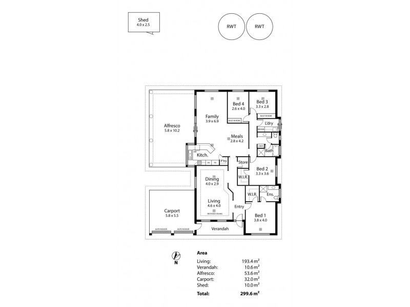 14 Fairweather Drive, Strathalbyn SA 5255 Floorplan