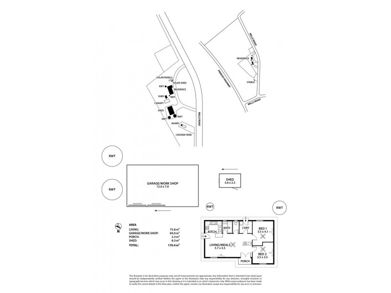 33 Mills Road, Kanmantoo SA 5252 Floorplan