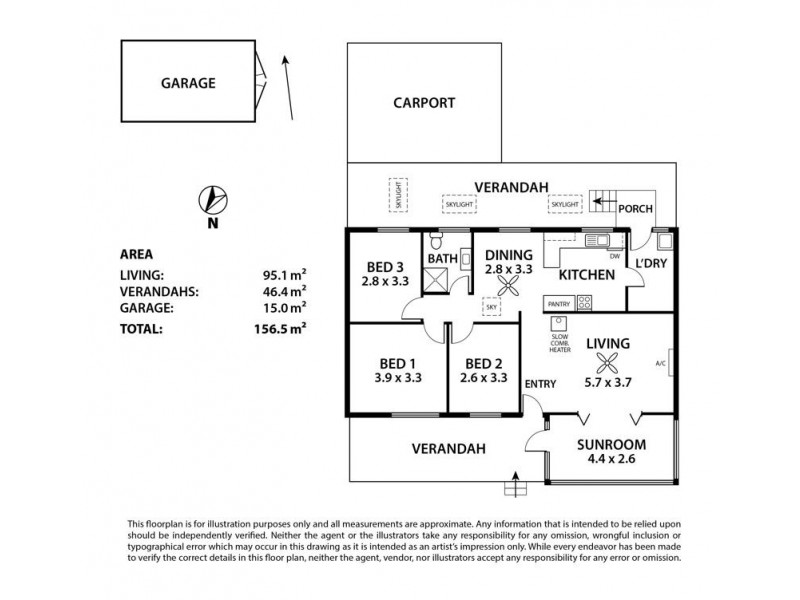 6 Hawthorn Street, Dawesley SA 5252 Floorplan