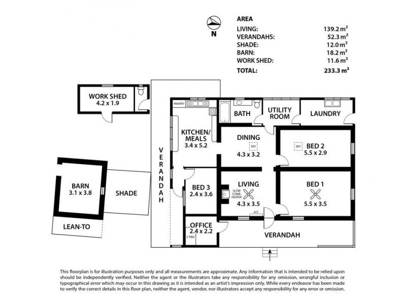 37 Donald Street, Dawesley SA 5252 Floorplan