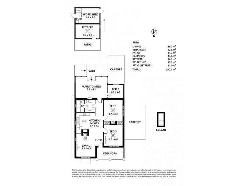 3 Callington Road, Strathalbyn SA 5255 Floorplan