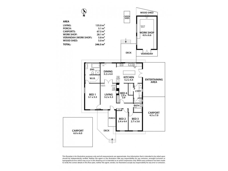 3 Shephard Road, Brukunga SA 5252 Floorplan
