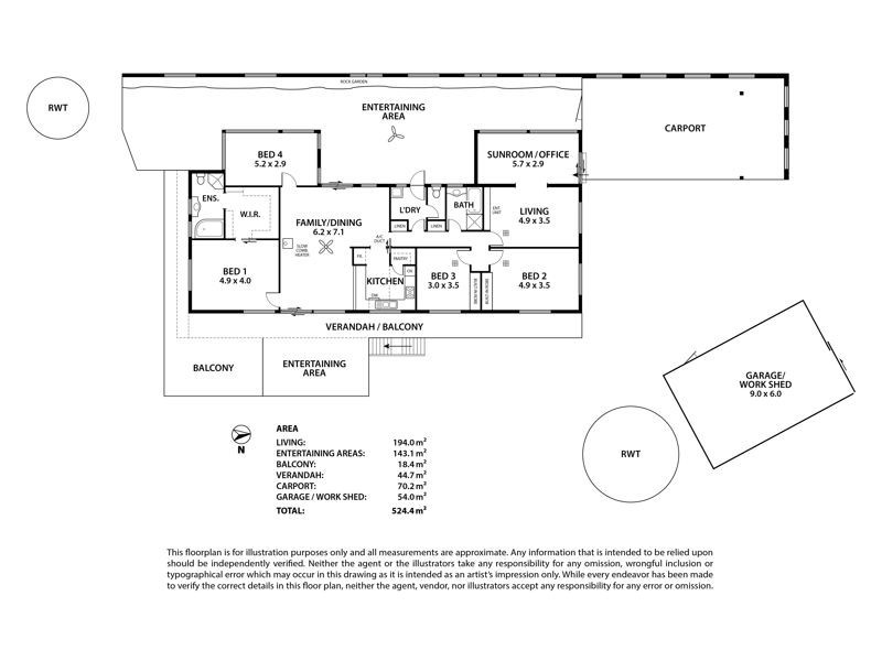 1018 Greenhill Road, Summertown SA 5141 Floorplan
