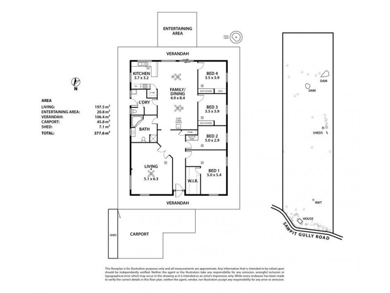 362 Sawpit Gully Road, Kanmantoo SA 5252 Floorplan