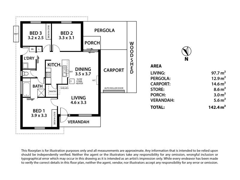 1/14 Fletcher Road, Mount Barker SA 5251 Floorplan