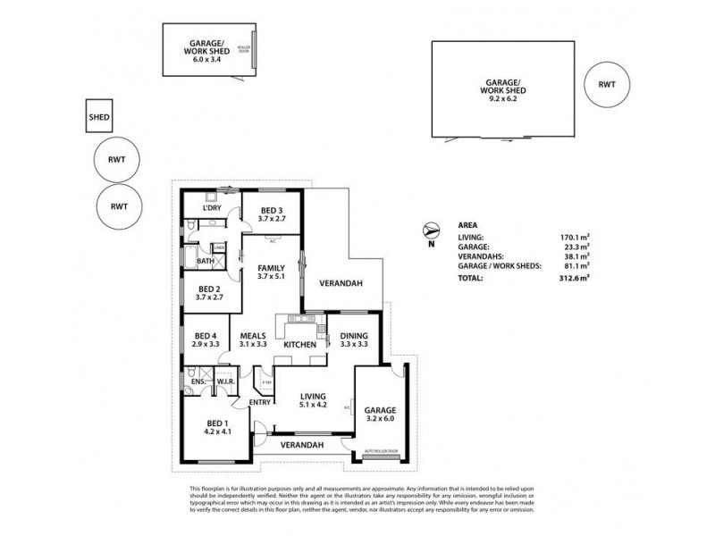 4 Coad Court, Strathalbyn SA 5255 Floorplan