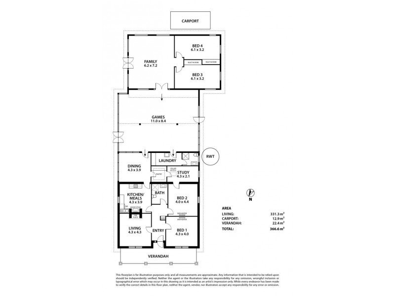 30 Sandergrove Road, Strathalbyn SA 5255 Floorplan
