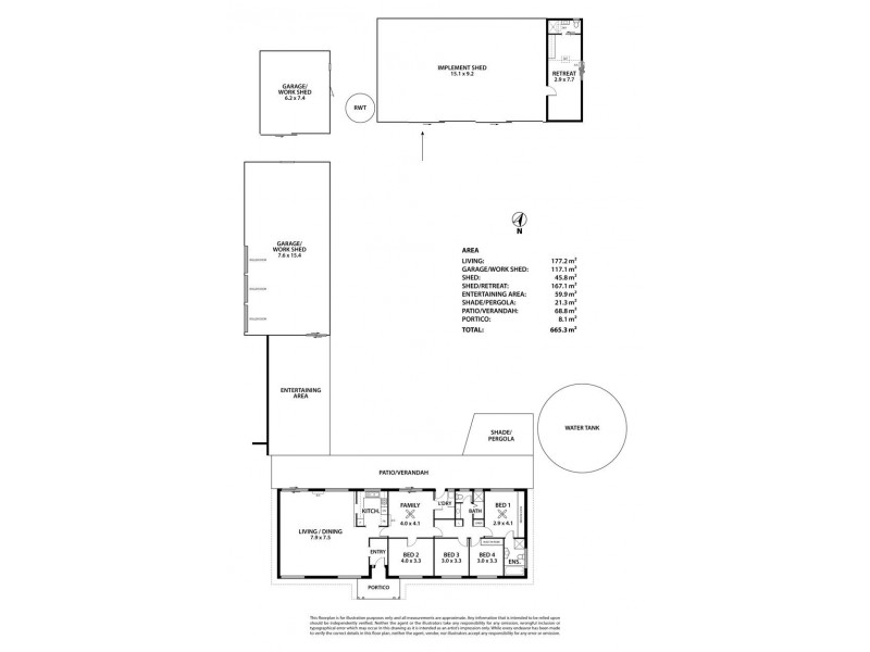3 Albion Drive, Strathalbyn SA 5255 Floorplan