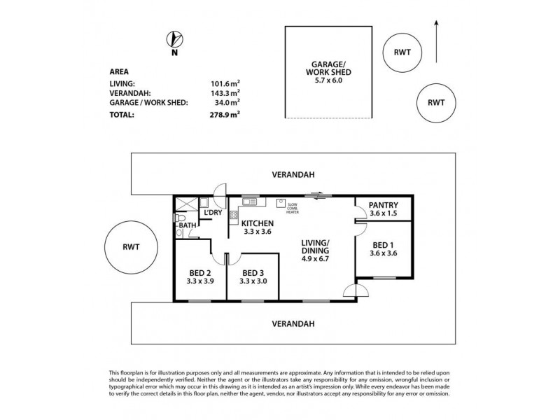119 Rockleigh Road, Rockleigh SA 5254 Floorplan