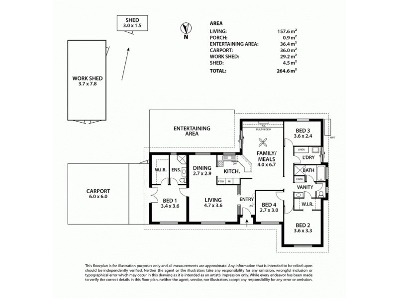 4 Stephens Ave, Strathalbyn SA 5255 Floorplan
