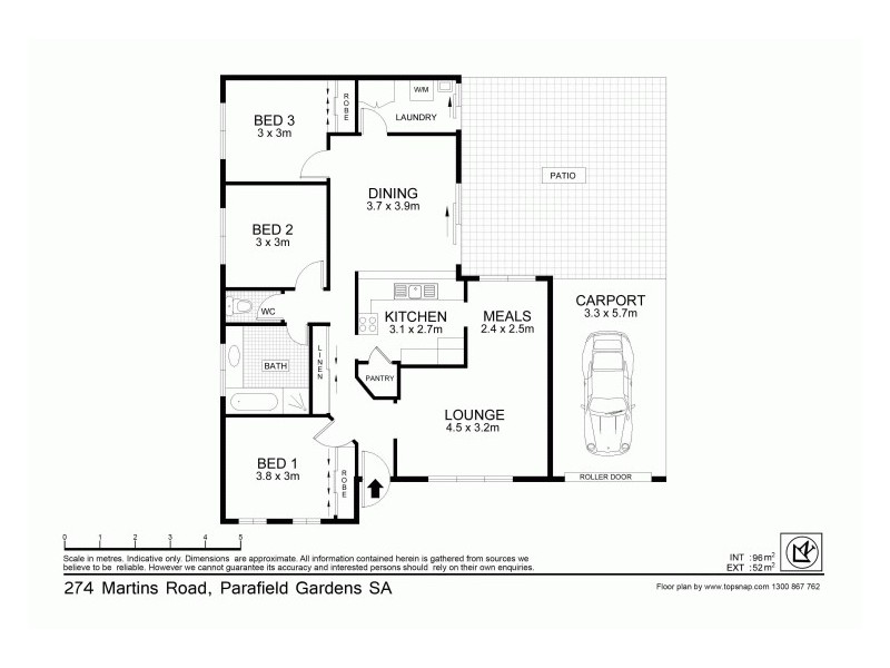 274 Martins Road, Parafield Gardens SA 5107 Floorplan