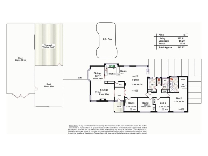 7 Chelmsford Avenue, Salisbury Heights SA 5109 Floorplan