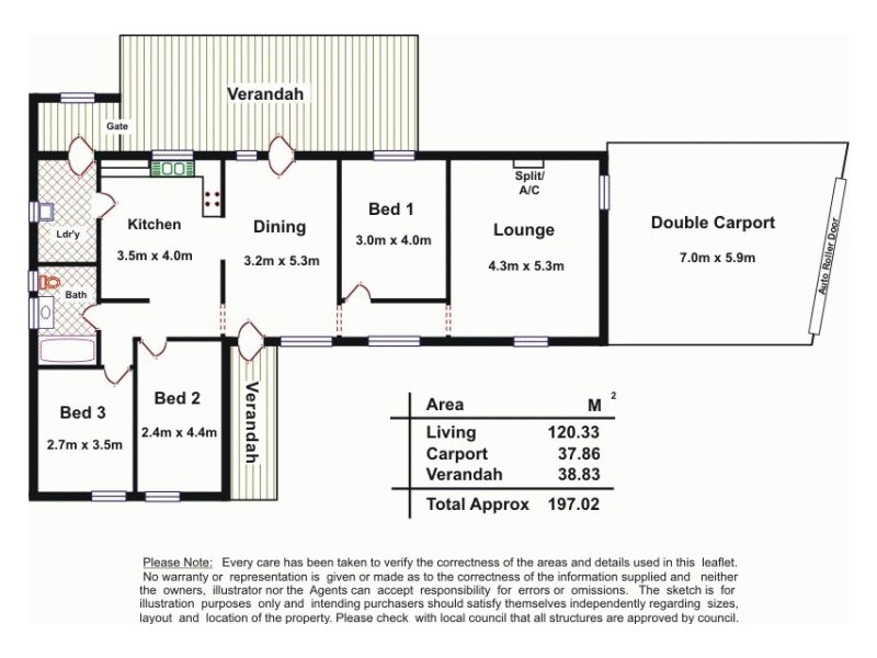 7 Thompson Street, Elizabeth South SA 5112 Floorplan