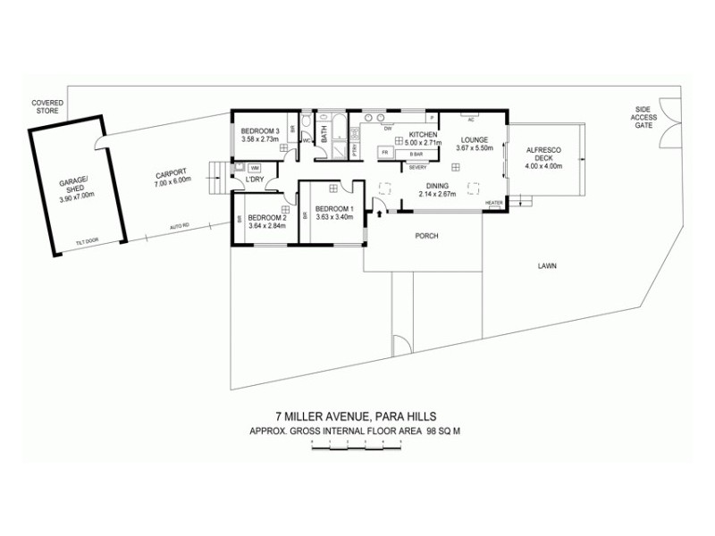 7 Miller Avenue, Para Hills SA 5096 Floorplan
