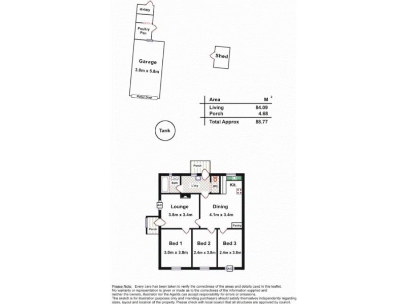 50 Mofflin Road, Elizabeth Grove SA 5112 Floorplan