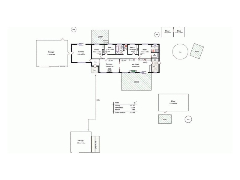 76 Levett Road, Kersbrook SA 5231 Floorplan