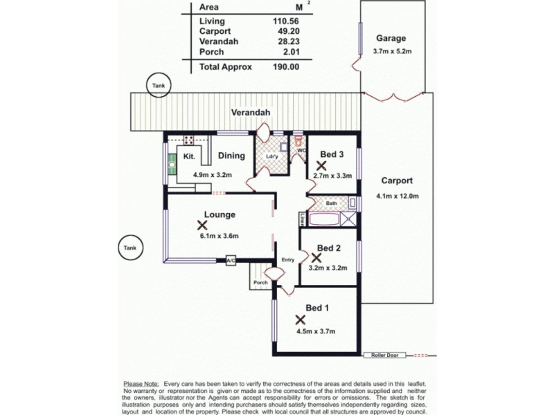 1 Buckingham Drive, Salisbury East SA 5109 Floorplan