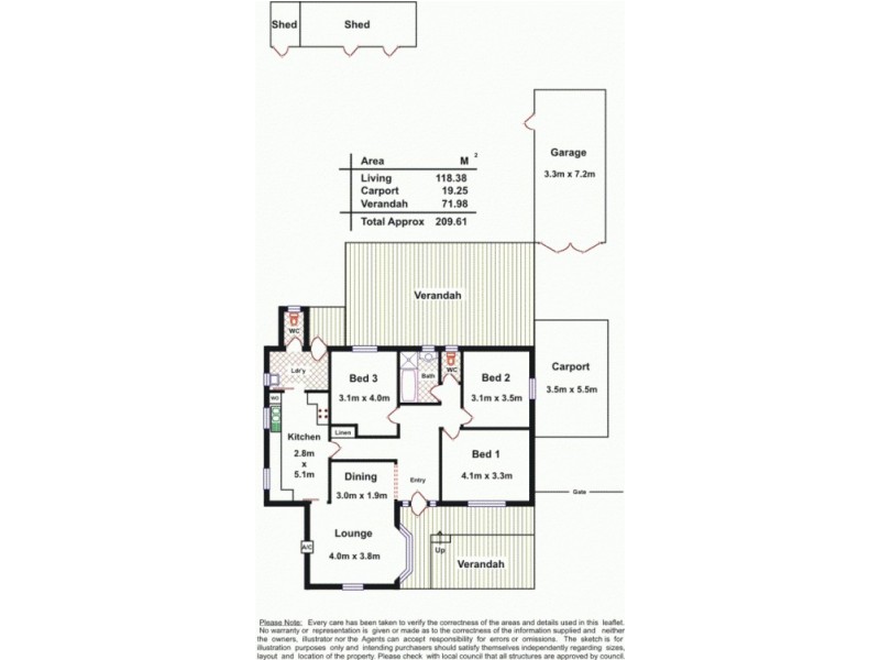 22 Beaminster Road, Elizabeth Park SA 5113 Floorplan