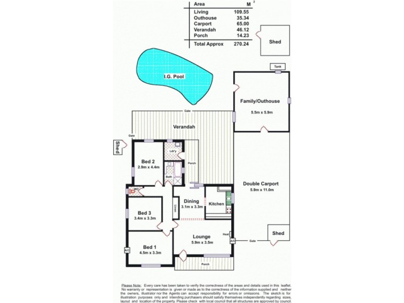 9 Bridport Street, Elizabeth Park SA 5113 Floorplan