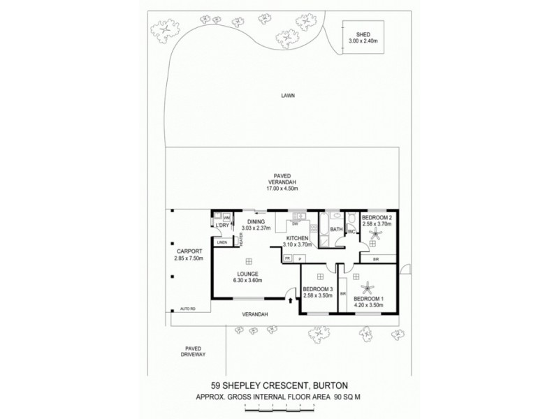 59 Shepley Crescent, Burton SA 5110 Floorplan