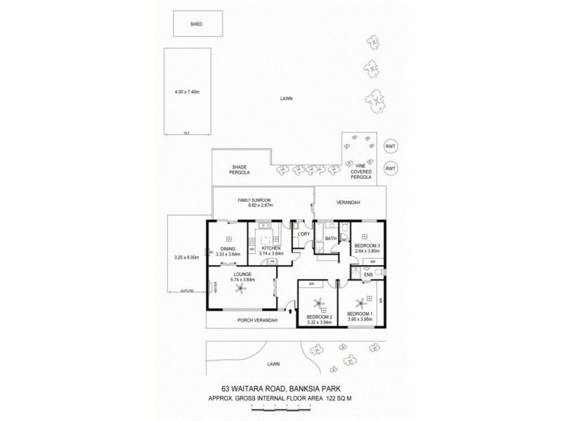 63 Waitara Road, Banksia Park SA 5091 Floorplan